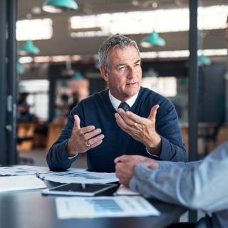 annuity salesperson explaining options